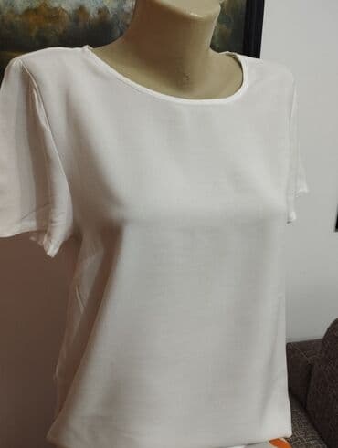 c a basic majice: H&M, M (EU 38), Viskoza, bоја - Bela — 3
