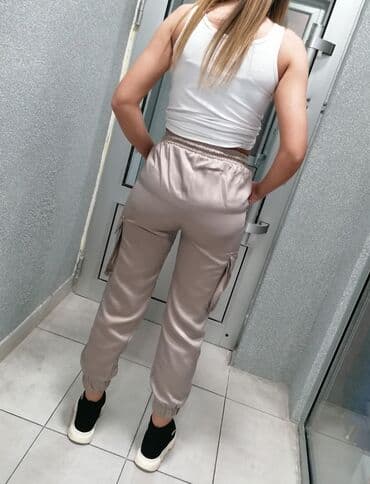 elegantne pantalone sa visokim strukom: S (EU 36), Visok struk — 2