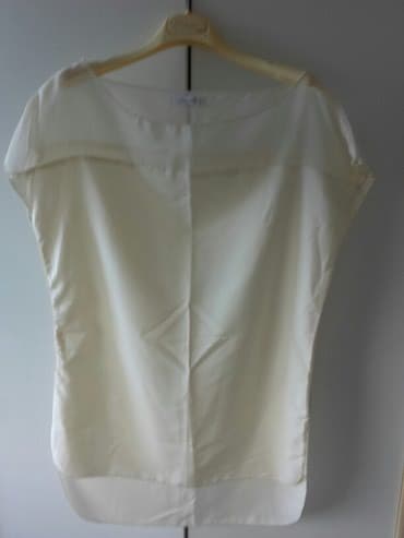 elegantna bluza: S (EU 36), Poliester, Jednobojni, bоја - Bež — 1