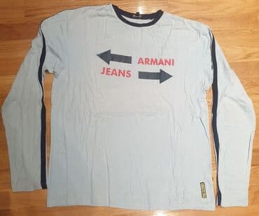 armani kaput: AJ Armani jeans crvena duks majica dugih rukava za muskarce, ima jako — 2