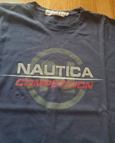 majica s: NAUTICA teget majica. XL velicina, pazuh 61 cm, duzina 77cm, ramena — 3