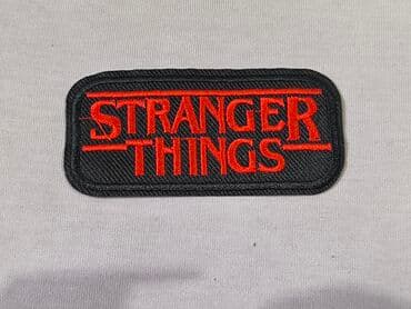 auto karta crne gore i srbije: Crna pravougaona prišivač patch sa izvezenim logotipom „Stranger — 2
