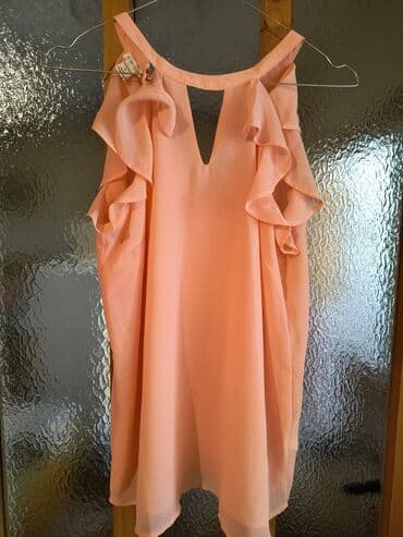 heklanje bluza: New Yorker, XS (EU 34), Poliester, Jednobojni, bоја - Boja breskve — 1