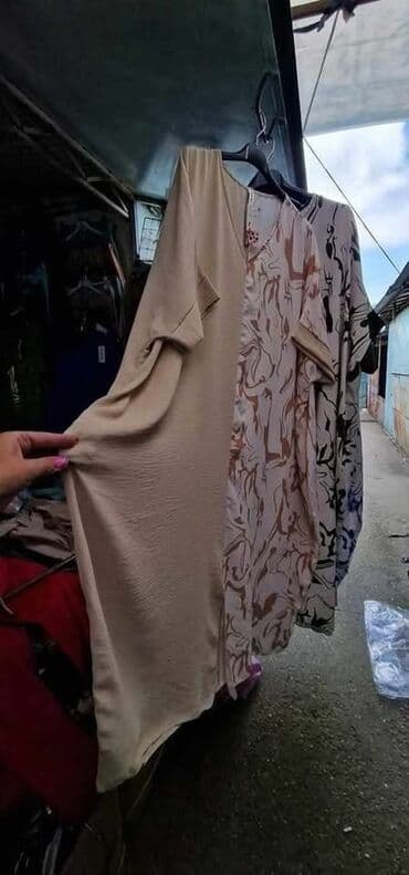 zenske farmerke veliki brojevi: One size, bоја - Šareno, Oversize, Kratkih rukava — 1