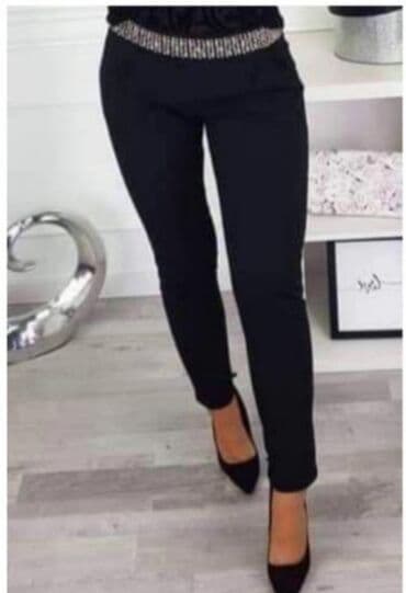 pantalone m velicine: M (EU 38), Normalan struk, Ravne nogavice — 1