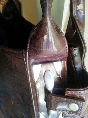lakovane torbe zenske: Torba za rame, Handmade, Materijal: Koža, Lakovana koža — 6