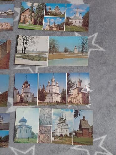 ruska i srpska zastava: Razne razglednice ruske Zolotoe Koljco stare 16 komada ima u kompletu — 7