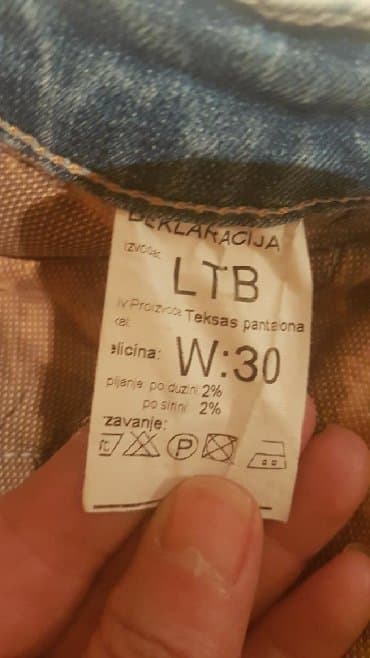 pantalone s: Teksas, Spušteni struk, Drugi kroj — 5