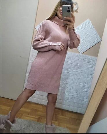 zara rolke zenske: S (EU 36), Jednobojni, bоја - Roze — 3