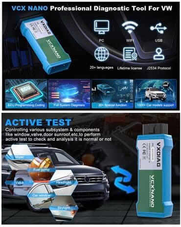 kamera za auto 360 stepeni: VXDIAG VCX NANO NX100 WiFi za VW/Audi/Škoda/Seat/Bentley VXDIAG VCX — 4