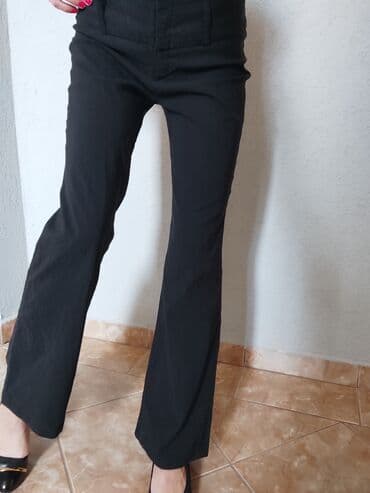 Pantalone: S (EU 36), Visok struk, Zvoncare — 5