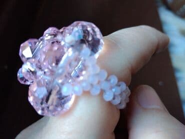 nakit od hiruskog celika novi sad: Ženski prsten, Handmade, Materijal: Kristal, Cirkon — 14