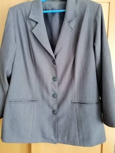 crno siva kosa: 5XL (EU 50), Jednobojni — 2