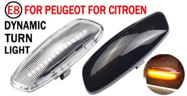 zastava kamioni do 3.5 t: Dynamic migavci Citroen C3 C4 C5 DS3 DS4 Peugeot 2 Staklo - boja crna — 9