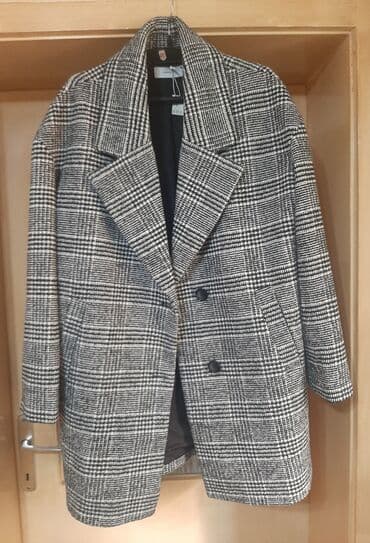 kaput s: Reserved, L (EU 40), Karirani, Sa postavom — 8