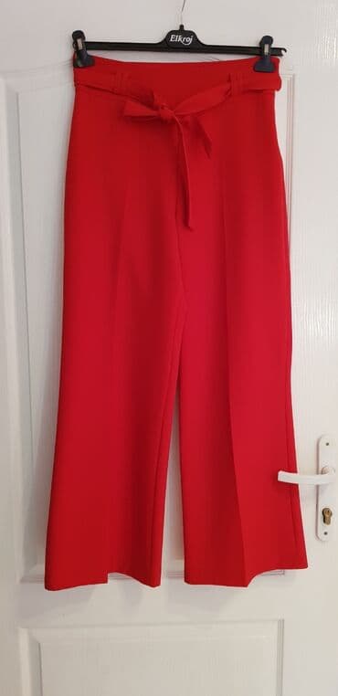 pantalone s: M (EU 38), Visok struk, Zvoncare — 2