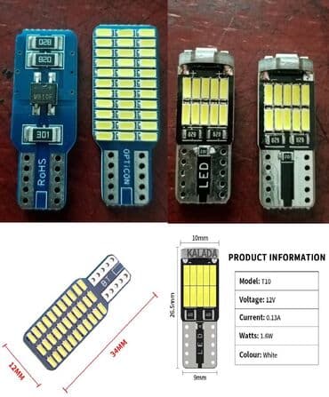 h7 led sijalice za auto cena: Led ubodne sijalice za poziciju,tablice i kabinu. Novo Sulfidne led — 1