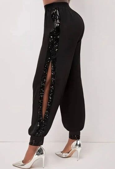 kačket sa ventilatorom: 🖤Pantalone sa sljokicama 🖤Glatki Pamuk elastin 🖤Velicine XS S M L XL — 1