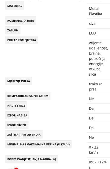 racunarstvo i informatika za 1 razred srednje skole: Nova TOORX profesionalna traka za trcanje. Kupljena je pre par meseci — 13