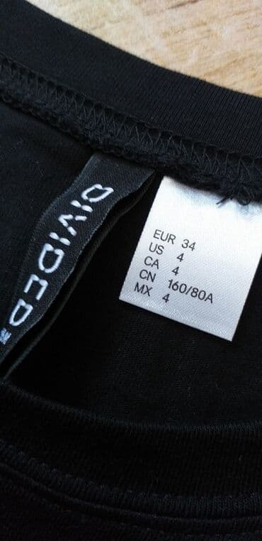 Haljine: H&M S (EU 36), bоја - Crna, Oversize, Kratkih rukava — 3