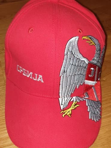 muške rukavice h m: Kacket srbija - nov ! Originalan, crveni — 1
