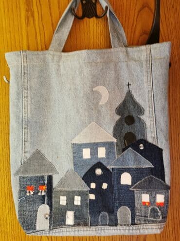 dior rumenilo cena: Torba za rame, Handmade, Materijal: Platno — 7
