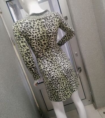 haljine sa leopard printom: Zara S (EU 36), bоја - Šareno, Koktel, klub, Dugih rukava — 4