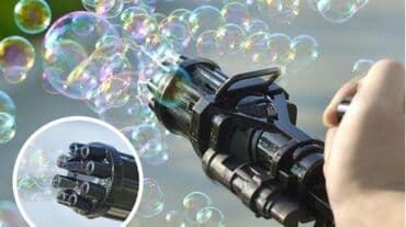 Children's Items: Pistolj za mehurice novo pistolj za balone bubble gun akcija cene — 6