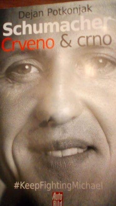 zvucnik i knjiga: Knjiga mini shumacher crveno crno — 1