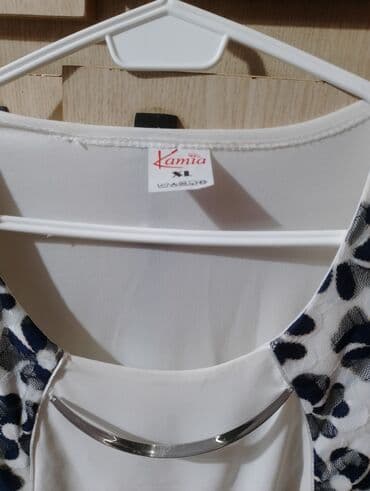 bluza s: XL (EU 42), Poliester, Cvetni, bоја - Bela — 2