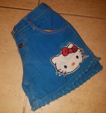 elegantne pantalone sa visokim strukom: 110-116 — 2