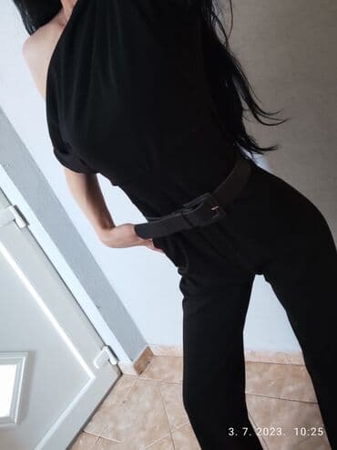zara model pantalona: Zara, S (EU 36), Jednobojni, bоја - Crna — 7