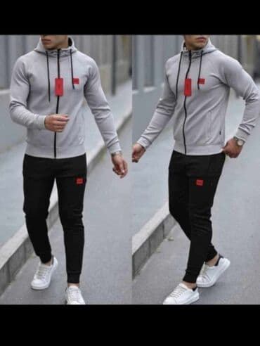 prsluk i pantalone komplet: Komplet, L (EU 52), Hugo Boss, bоја - Crna, Poliester — 3