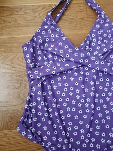 kupaci push up: XL (EU 42), Poliester, Cvetni, bоја - Ljubičasta — 6