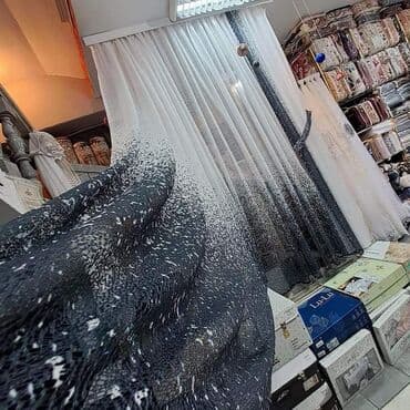 etisoni na metar: Light filtering curtains, color - Grey — 2