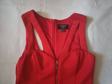 crvena haljina na jedno rame: Guess XS (EU 34), bоја - Crvena, Koktel, klub, Na bretele — 9