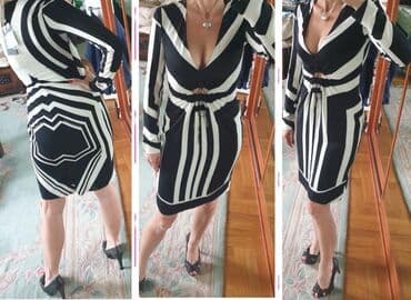 elegantne duge haljine: Guess S (EU 36), bоја - Crna, Koktel, klub, Dugih rukava — 3