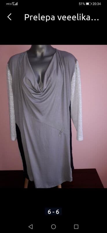 svecane pantalone i tunike: One size, bоја - Siva — 1