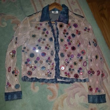 shooter haljine outlet: Jako upadljiv komad garderobe. Texas jakna sa ogledalcima. Cipkom — 2