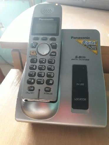 lav pivo cena: Bezicni fiksni telefon marke Panasonic. Ocuvan, sa novom baterijom ali — 4