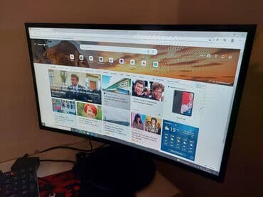 Monitori: Samsung zakrivljeni monitor 27" Prodajem monitor Samsung, 27" FHD — 4
