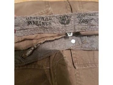 elegantne pantalone sa visokim strukom: 152-158, bоја - Braon — 1
