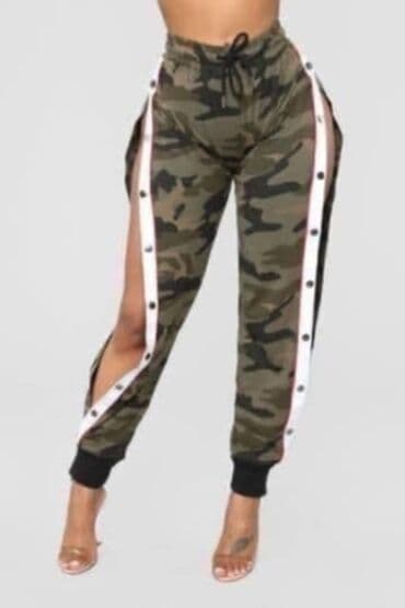 srebrne pantalone: 🖤Pantalone Military 
💚Velicine:S M L XL XXL XXXL — 2