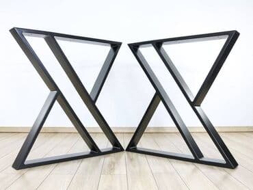 iznajmljivanje klupa i stolova: Noge za sto 034 Dimenzija 70x72cm Materijal : Metalna cev 60x20 — 6