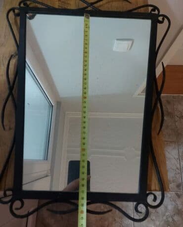 lavabo sa ormaricem i ogledalom: Ručno ogledalo, shape - Kockasti, 38 x 22 cm, Sa reljefom, Novo — 3