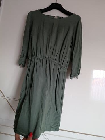 Haljine: H&M S (EU 36), bоја - Zelena, Dugih rukava — 1