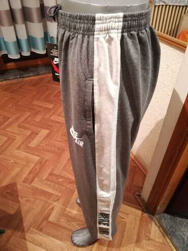trenerke 3xl: Donji deo trenerke, 3XL (EU 58), Nike, bоја - Siva, Pamuk — 3