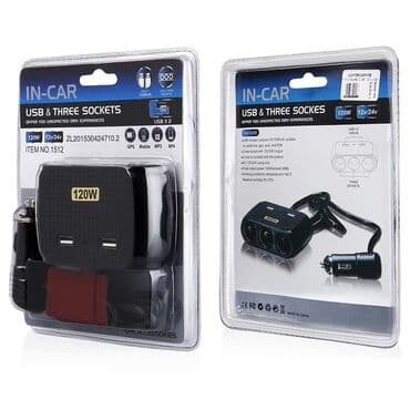 kamera za auto sa senzorom pokreta: Cena 1160 din USB Razdelnik SPLITER ZA Auto Upaljač Sa 3 Ulaza I 2 USB — 2