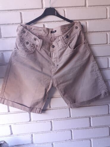 pantalone od eko koze: Šorc, XL (EU 54), bоја - Bež — 1