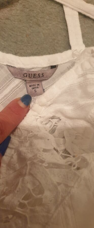 providne bluze od tila: Guess, S (EU 36), bоја - Bela — 4